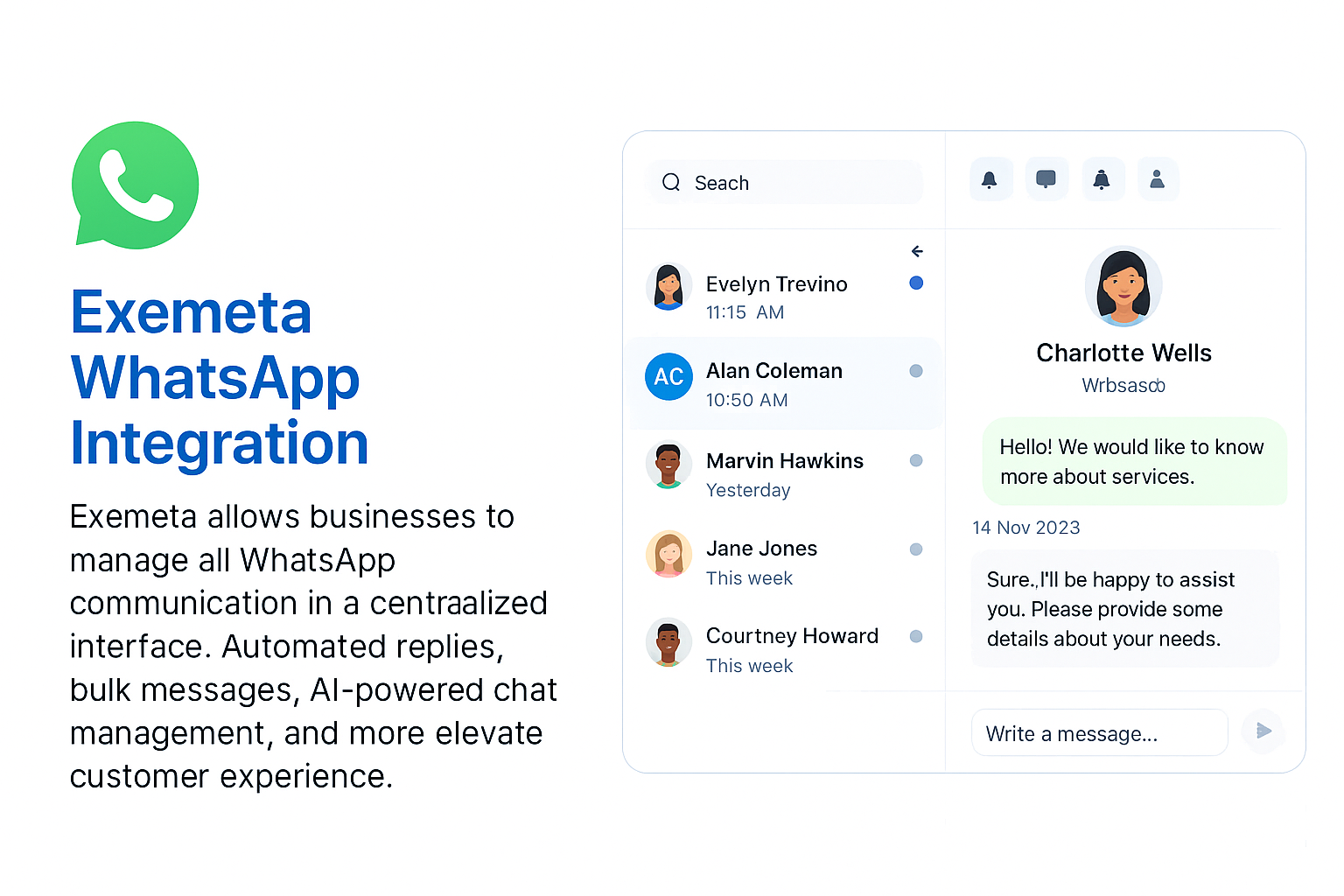 Exemeta WhatsApp Integration