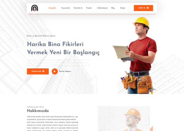 Construction Company Website 