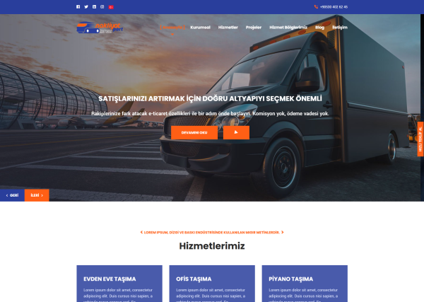 Transportation Company Website 