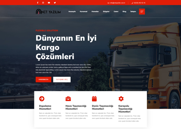 Lojistik Firma Web Sitesi