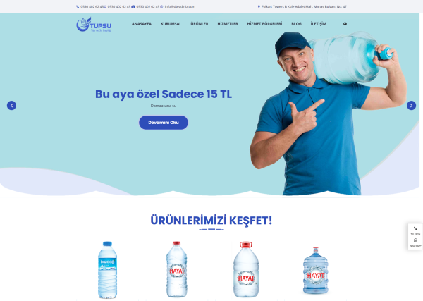 Water & Gas Delivery Website