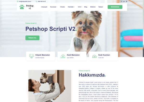 Pet Shop Website