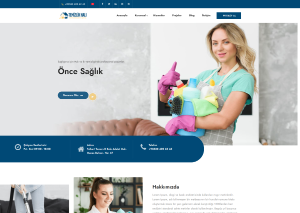 Cleaning Company Website